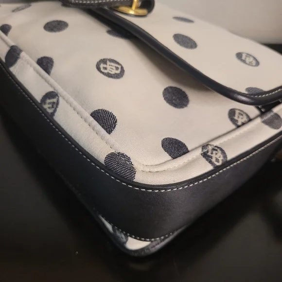 Vintage Dooney & Bourke Monogram Polka Dot Made in USA crossbody - Picture 8 of 14
